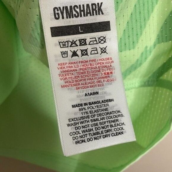 NWOT Gymshark Green Performance Training Tank Top Men Size Large - Picture 5 of 9